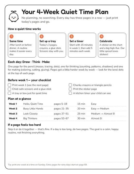Tracing page: follow the dotted lines